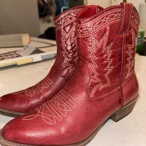 Red Western Cowboy Boots
